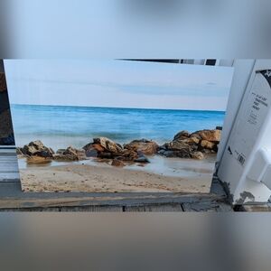 Beach Scene Metal Picture (New)